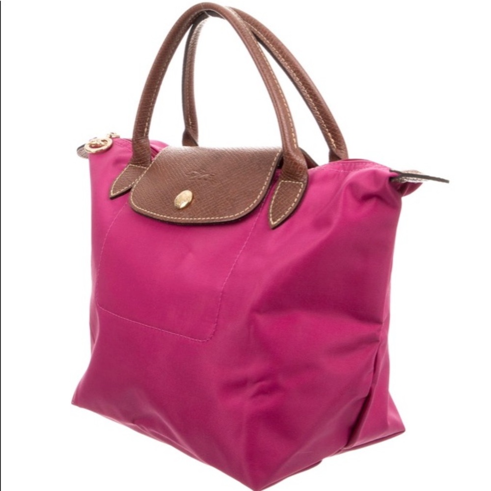 Longchamp Small Le Pliage tote with gold-tone